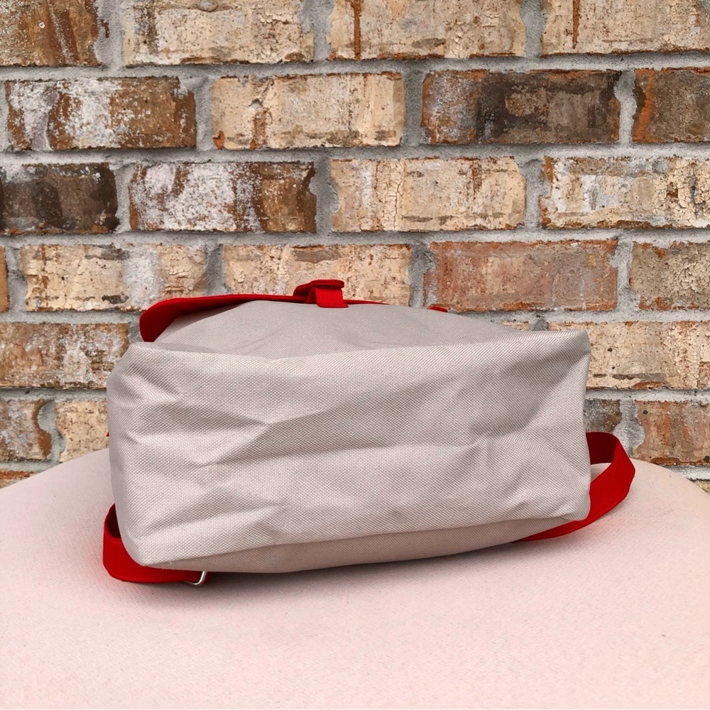 Tommy Hilfiger Red Tan Medium Size Snap/ Zipper Closure Women’s Backpack - Picture 10 of 16